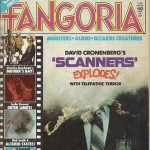 1980 Vintage Horror Magazine: Fangoria #10 - Scanners cover